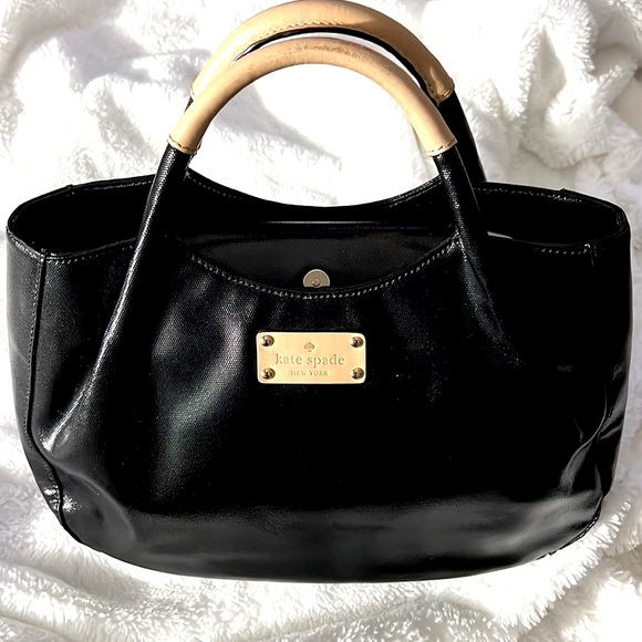 Kate Spade Black and Tan purse. Super cute. - Picture 3 of 14